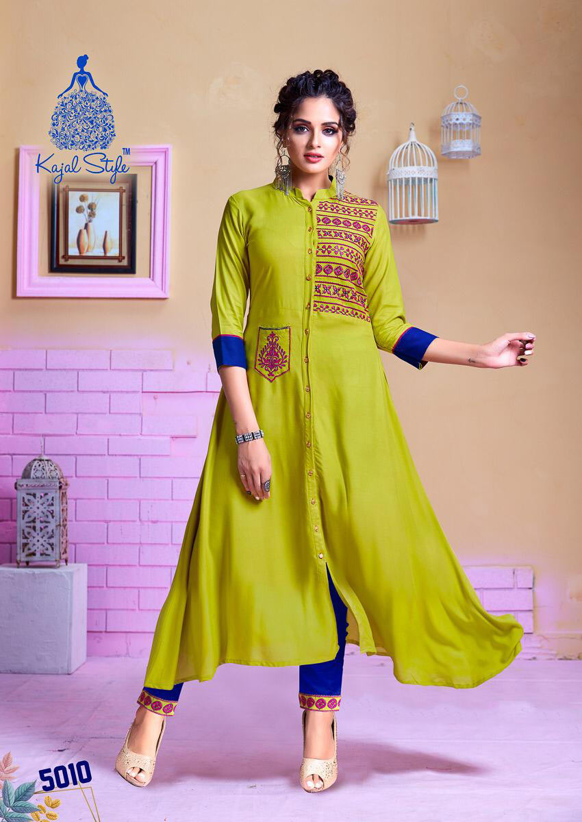 F.Season's Vol-5 Kajal Style Rayon Wholesale Kurti F.Season's Vol-5 Kajal Style Rayon Wholesale Kurti